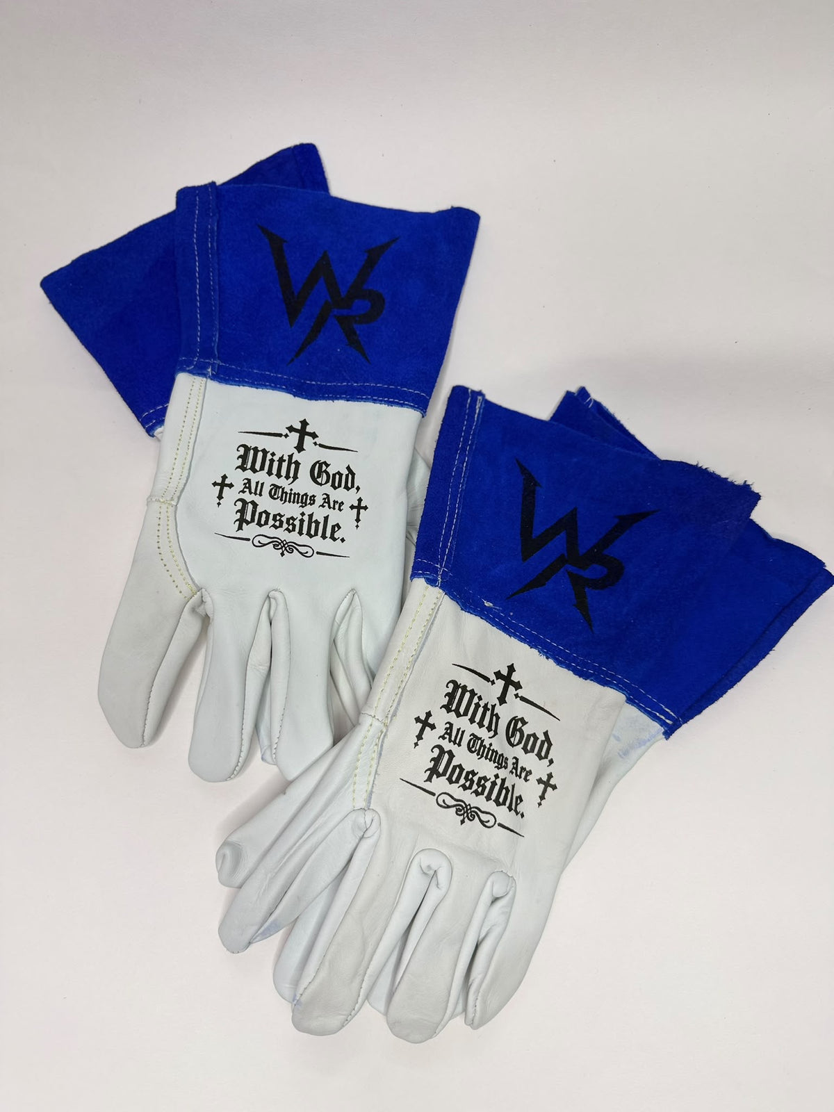 With God, all things are possible - welding gloves